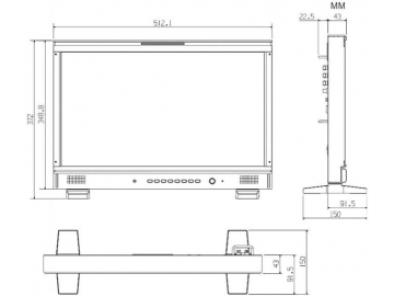 TL-P2150HD Professional Desktop 21.5 Inch Monitor, LCD Monitor