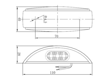 End Outline Marker Lamp