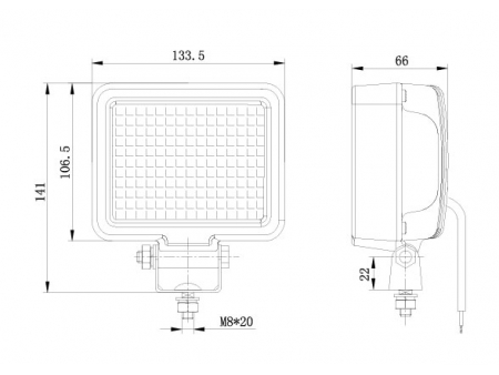 LED Work Lamp: 4x5 Series