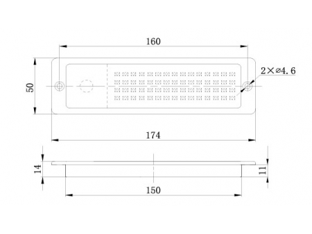 Oblong LED Interior Light