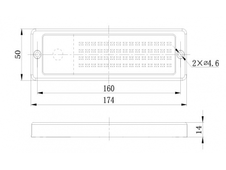 Oblong LED Interior Light