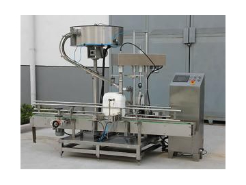 Automatic Screw Capping Machine (for 10-30L Flat Bottle/Drum), FX-1