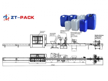 4L-30L Drum Gallons Liquid Filling Line