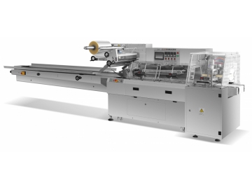 Flow Pack Wrapping Machine,  HFFS Pack Wrapper, DXD-630W Horizontal Wrapper Equipment