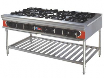 FGR-4W/6W/8W Series Gas Stove with Bottom Shelf