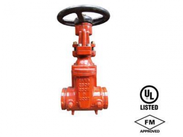 UL FM Grooved-End Gate Valve