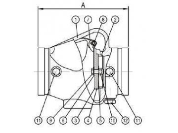 UL FM Grooved-end Swing Check Valve