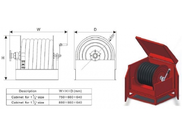 Continuous Flow Fire Hose Reel