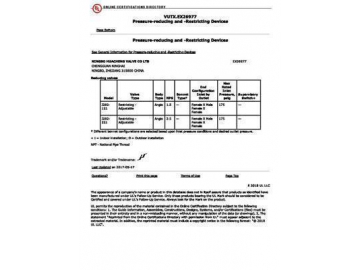 Pressure Regulating Fire Hose Valve