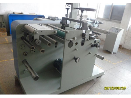 Label Slitter Rewinder with Rotary Die Cutter, FQ-330R/450R