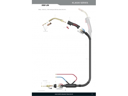 NW-24, MIG/MAG Welding Gun