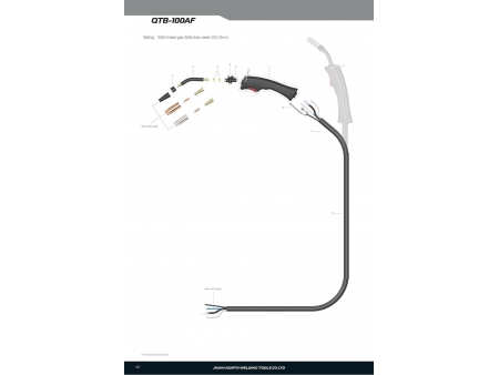 QTB-100AF, MIG/MAG Welding Gun