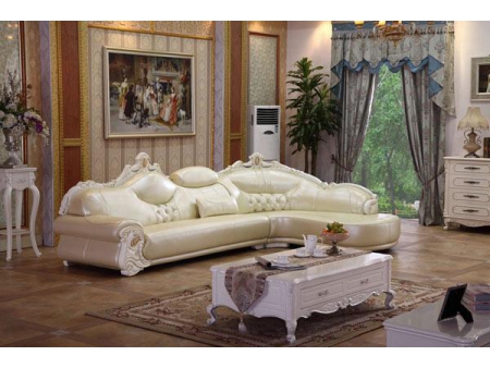 B008 Antique Leather Sofa