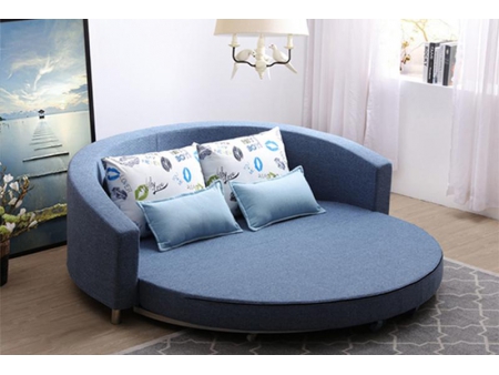 Round Fabric Sleeper Sofa