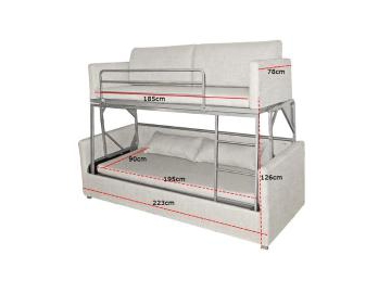 Fabric Sofa Bunk Bed