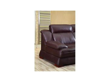 GF089 Contemporary Leather Sectional Sofa