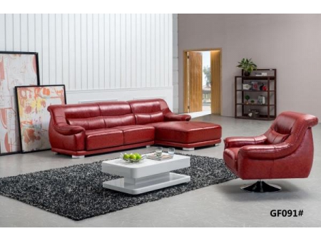 GF091 Contemporary Leather Sofa