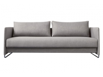 Metal Frame Fabric Sleeper Sofa