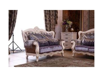 C606 3-Seater Fabric Sofa Set