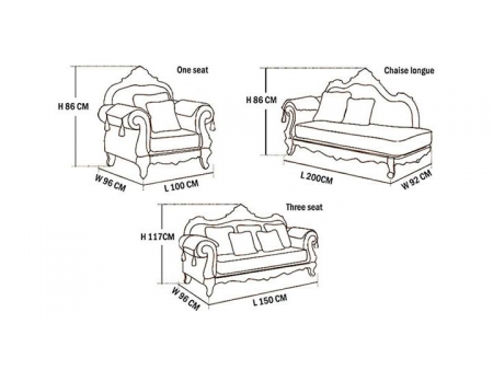 C807 Classic Fabric Sectional Sofa