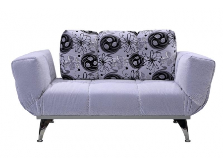 Folding Arm Fabric Sofa Bed