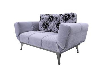 Folding Arm Fabric Sofa Bed