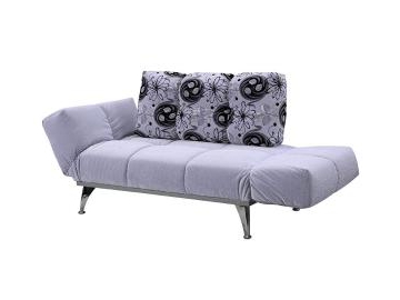 Folding Arm Fabric Sofa Bed