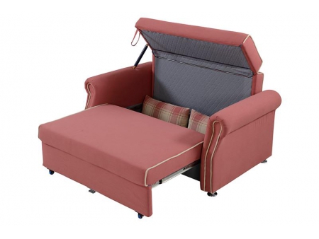 2-Seat Fabric Storage Sofa Bed