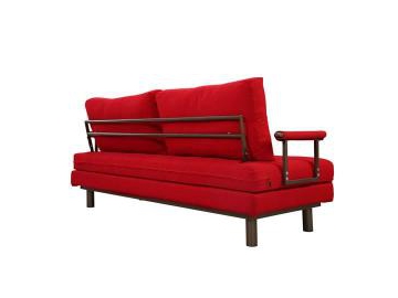 AD109 Wood Frame Fabric Sofa Bed