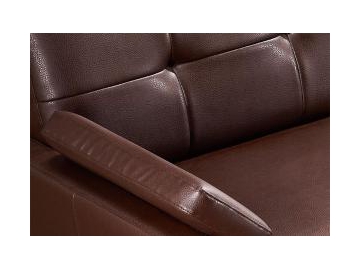 Commercial Brown Leather Sofa Set