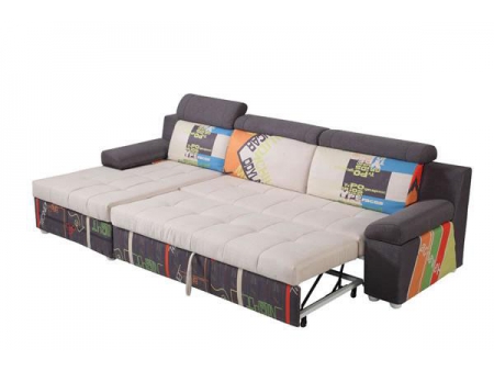 AD159 Storage Sectional Sofa Bed