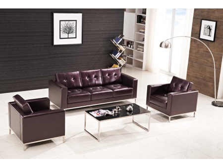 Executive Office Leather Sofa