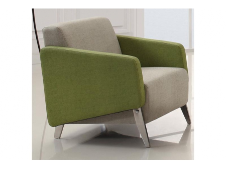 Fabric Pattern Leather Settee