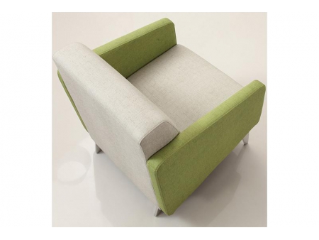 Fabric Pattern Leather Settee
