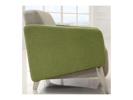 Fabric Pattern Leather Settee