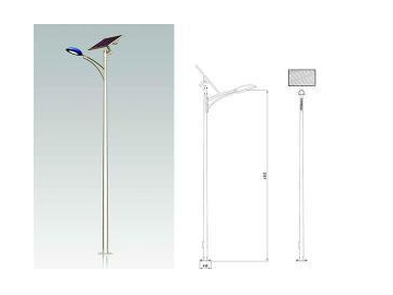 Solar Powered Pole Light