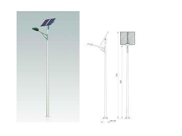 Solar Powered Pole Light