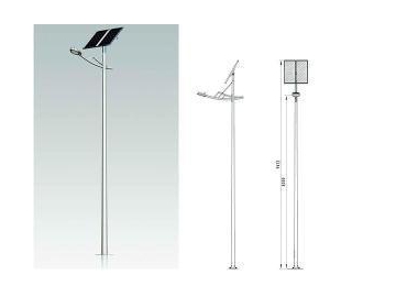 Solar Powered Pole Light