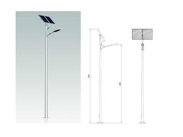 Solar Powered Pole Light