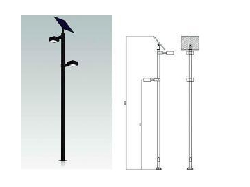 Solar Powered Pole Light