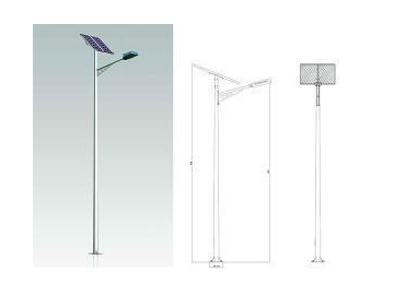 Solar Powered Pole Light