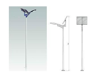 Solar Powered Pole Light