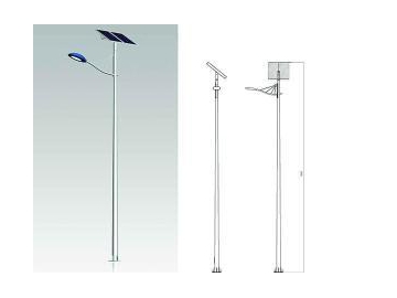 Solar Powered Pole Light