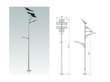 Solar Powered Pole Light