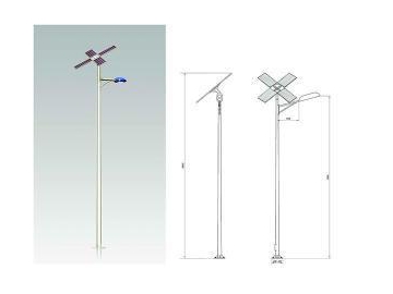 Solar Powered Pole Light