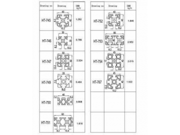 Aluminium Profile for Production Line