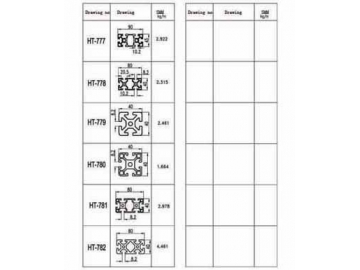 Aluminium Profile for Production Line