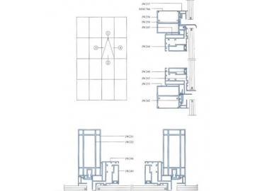 Curtain Wall Aluminum Profile