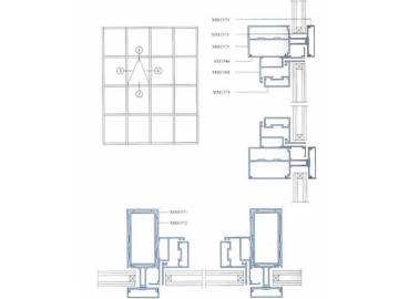 Curtain Wall Aluminum Profile