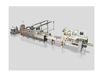 2 Lane Biscuit Sandwiching Machine  Packing Machine